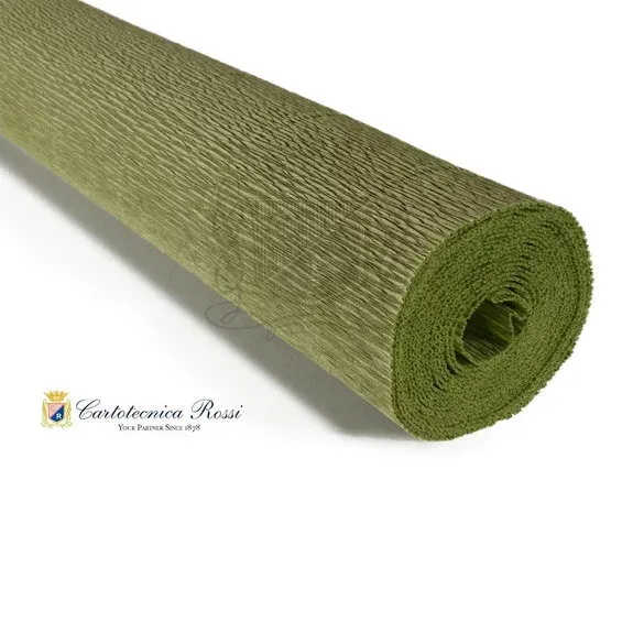 Cartotecnica Rossi kräppapper 562 – olivgrön, 180 g rulle (144 g/m²) à 50×250 cm Köp nu