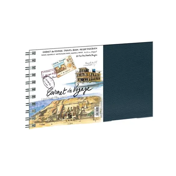 Hahnemühle Travel Book, spiralbundet akvarellblock, 14×22 cm, 25 ark, 300 g/m² Bästa pris