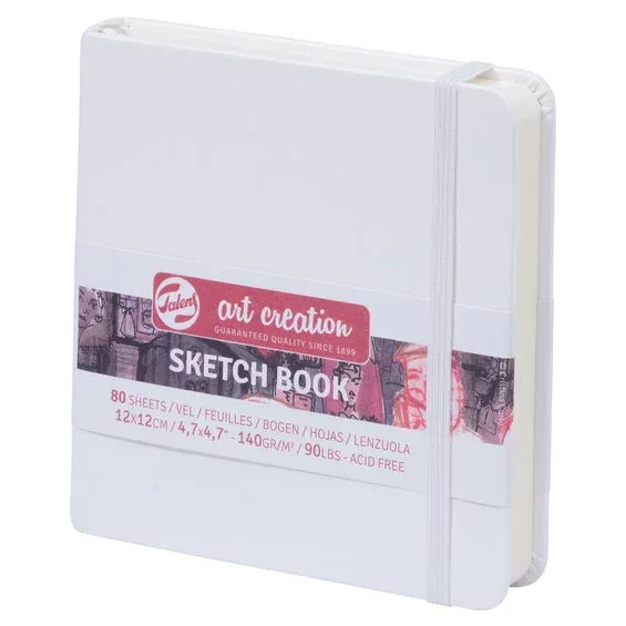 Rabatt Royal Talens Art Creation Sketch skissbok 12×12 cm, vitt omslag – 140 g/m², 80 ark