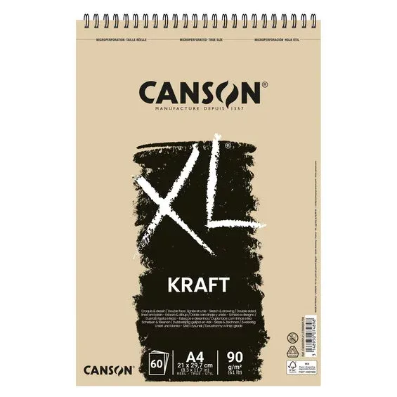 XL Kraft skissblock A4 90g Rabatt