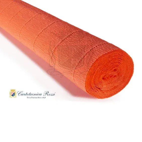 Cartotecnica Rossi kräppapper 581 – klar orange, 180 g rulle (144 g/m²) à 50×250 cm Lägg i varukorgen