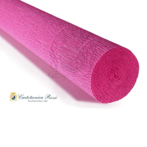 Cartotecnica Rossi kräppapper 570 – cerise, 180 g rulle (144 g/m²) à 50×250 cm Endast idag