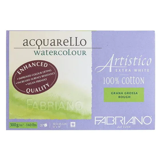 Bästa pris Fabr Akv 300g 30,5x45,5 Xvit/G