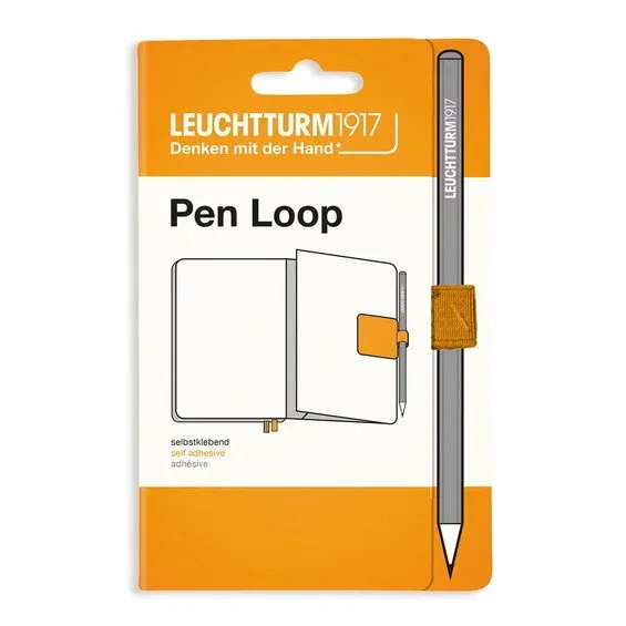 Lågt pris Leuchtturm1917 Pen Loop – gul självhäftande pennhållare till anteckningsböcker