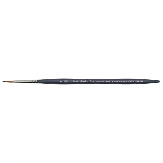 Winsor & Newton Professional Watercolour Synthetic Sable – rund akvarellpensel 4 – spetsbredd 2,6 mm Trygg betalning