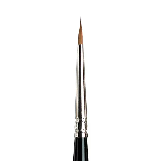 Winsor & Newton Series 7 Finest Sable 0, handgjord & exklusiv akvarellpensel med rund spets av mårdhår Trygg betalning
