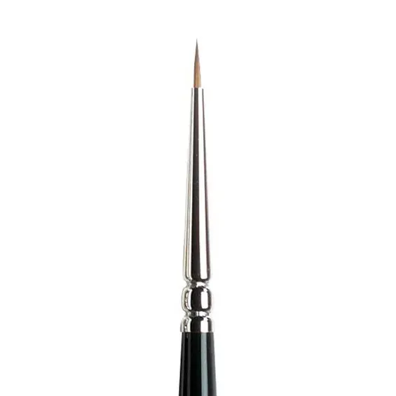 Winsor & Newton Series 7 Finest Sable 000, handgjord & exklusiv akvarellpensel med rund spets av mårdhår I lager