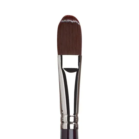 Winsor & Newton Galeria Filbert 18, rundad syntetpensel med långt skaft för olja & akryl Snabb leverans