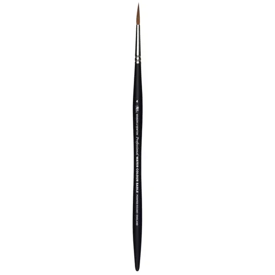 Winsor & Newton Artist Water Colour Sable Brush Pointed Round 4, spetsig akvarellpensel av mårdhår Endast denna vecka