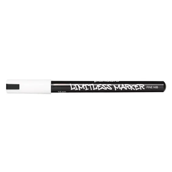 Limitless Marker S White W01 – Fin spets Ø1 mm Begränsat antal