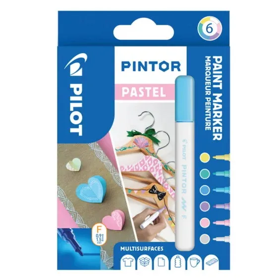 Pilot Pintor F Pastel 6-pack Begränsat erbjudande