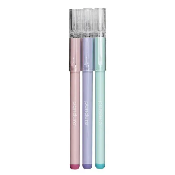 Suddbar gelpenna 3-pack, rosa, lila och blått bläck Kampanj