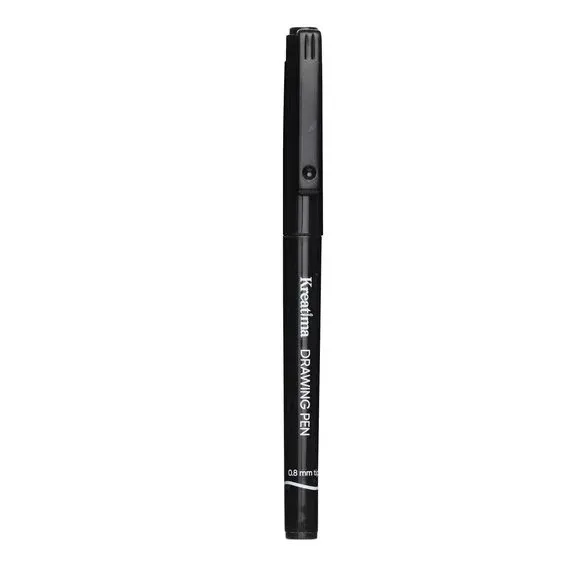 Kreatima Drawing Pen, fineliner med svart bläck 0,8 mm spets Sista chansen