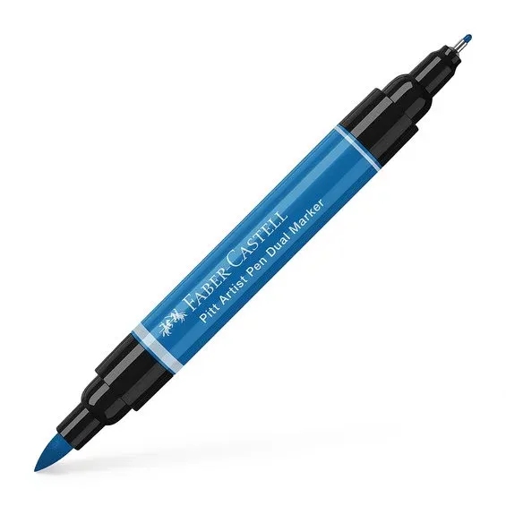 Bästa pris Faber-Castell PITT Artist Pen Dual Marker – Phthalo blue 110