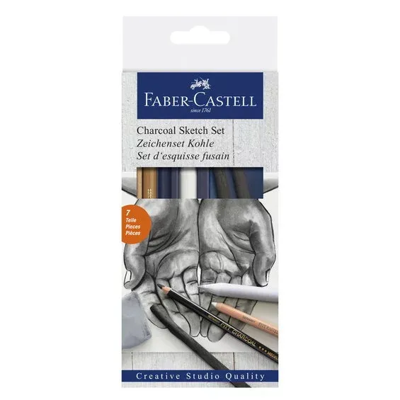 Nyhet Faber-Castell Goldfaber charcoal sketch set – skissa med kol