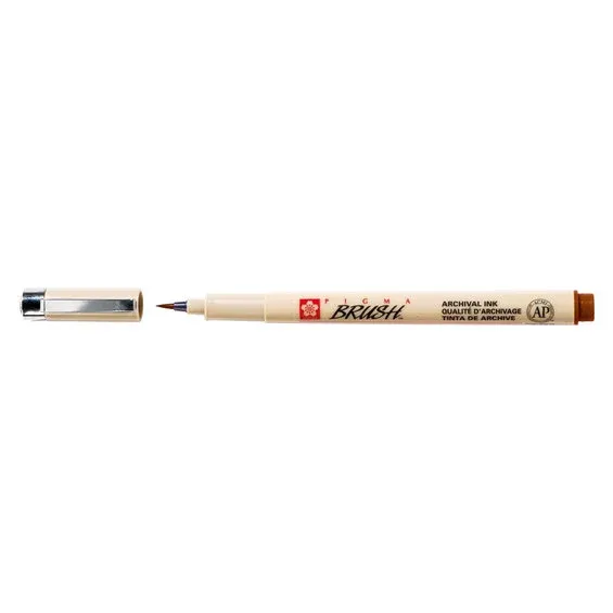 Sakura Pigma Brush Brown – brun penselspets Kampanj
