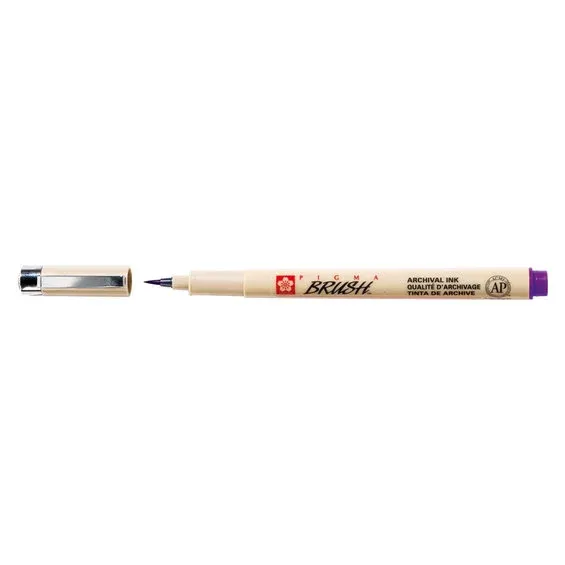 Sakura Pigma Brush Purple – lila penselspets risnedsättning