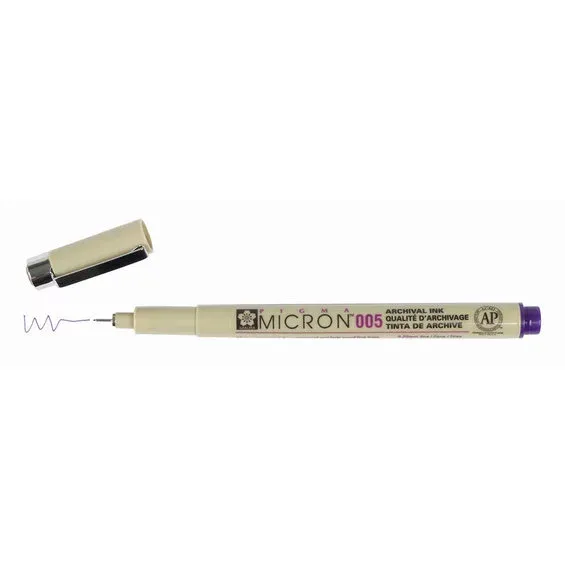 Endast idag Sakura Pigma Micron 005 Purple – lila fineliner 0,2 mm