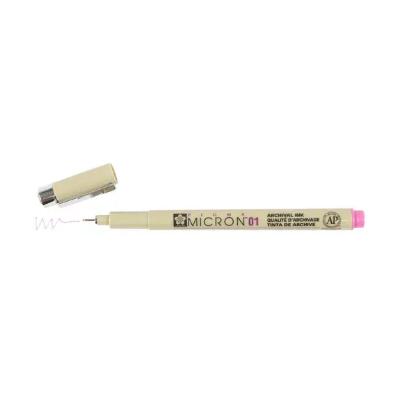Pigma Micron 01 rosa 0,25 mm Kundfavorit