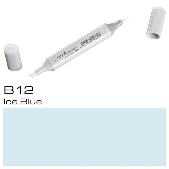 Copic Sketch B12 Ice Blue Populär