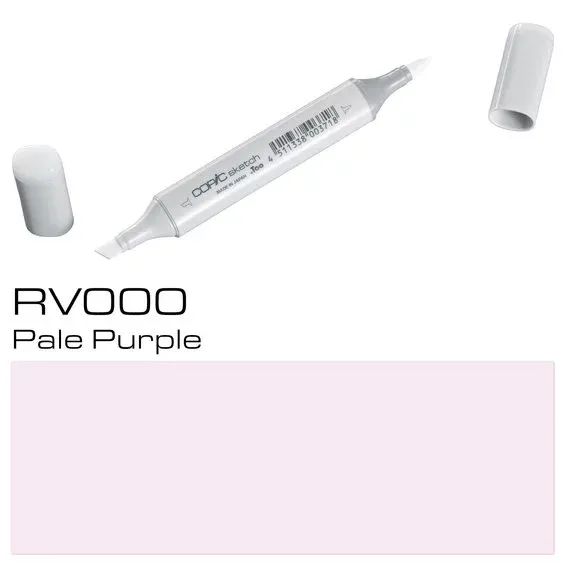 risnedsättning Copic Sketch RV000 Pale Purple