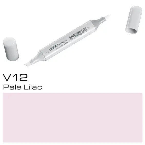 I lager Copic Sketch V12 Pale Lilac