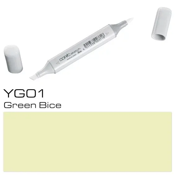 Handla nu Copic Sketch YG01 Green Bice