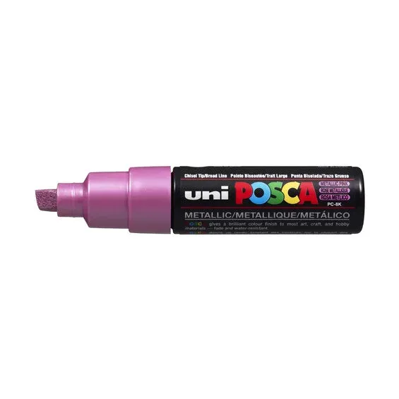 Begränsat antal Posca PC-8K Metallic Pink 850 (8 mm broad tip / chisel)