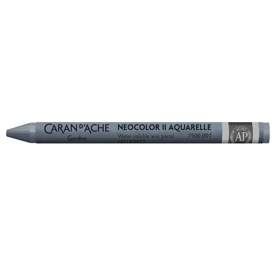 Erbjudande Caran d'Ache akvarellkrita Neocolor II 007 Dark Grey