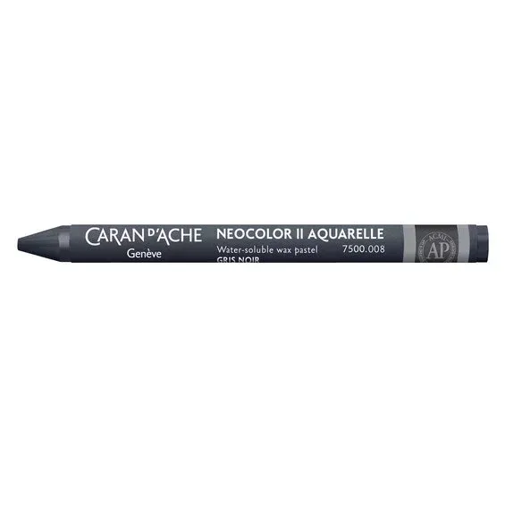 Caran d'Ache akvarellkrita Neocolor II 008 Greyish Black Kundfavorit