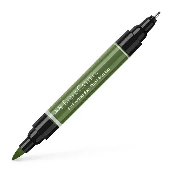 Kampanjpris Faber-Castell PITT Artist Pen Dual Marker – Chrome green opaque 174