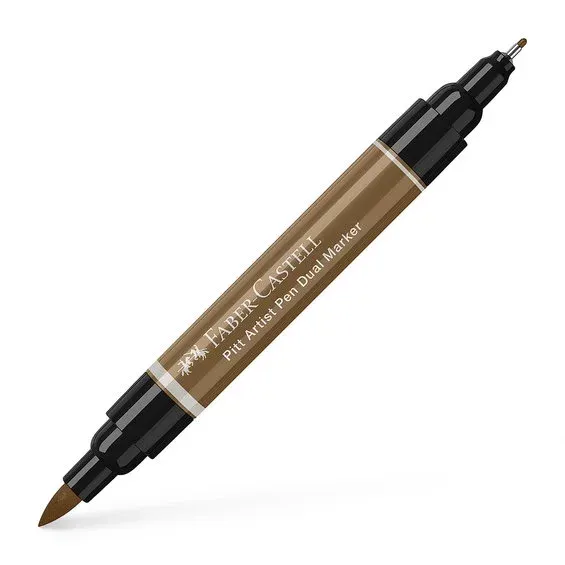 Endast denna vecka Faber-Castell PITT Artist Pen Dual Marker – Raw umber 180