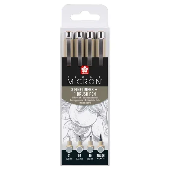 Reapris Sakura Pigma Micron cool grey 4-pack