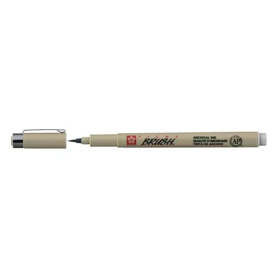 Lågt pris Sakura Pigma Brush Light cool grey – ljusgrå penselspets