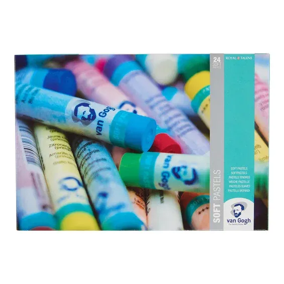 I lager Van Gogh Soft Pastels set med 24 mjuka pastelkritor