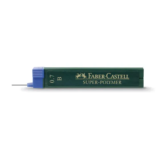 Lägg i varukorgen Faber-Castell blyertsstift refill – 0,7 mm B. Innehåller 12 stift.