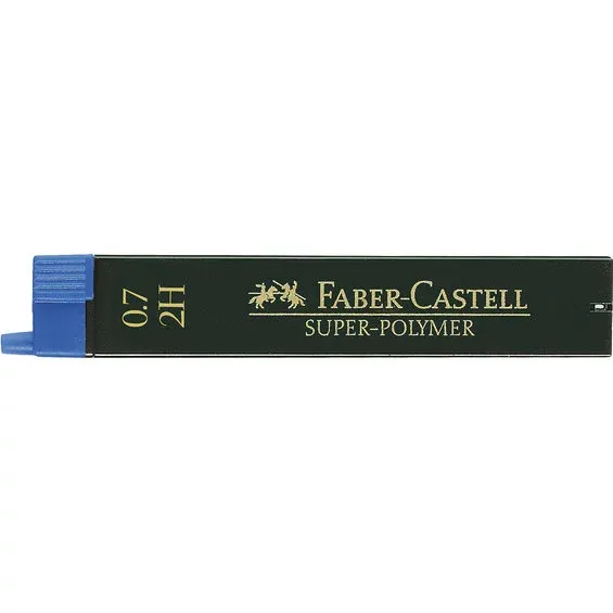 Faber-Castell blyertsstift refill – 0,7 mm 2H. Innehåller 12 stift. Utförsäljning