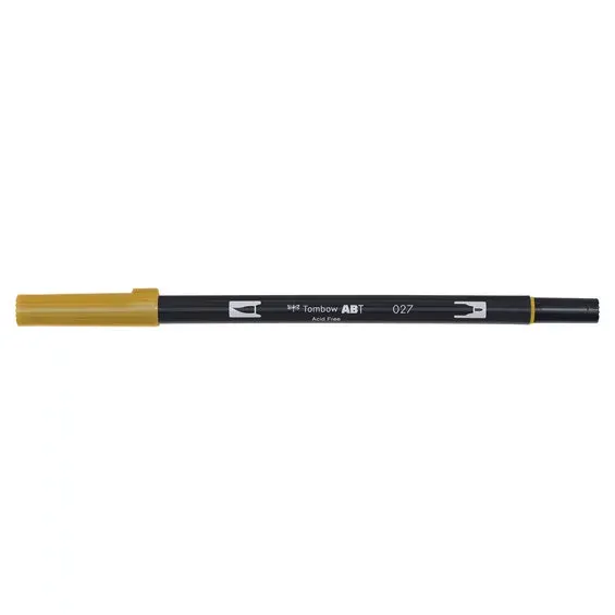 Trygg betalning Penselpenna Tombow ABT Dual Brush Pen Dark Ochre 027