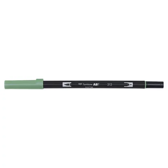 Kampanjpris Penselpenna Tombow ABT Dual Brush Pen Holly Green 312