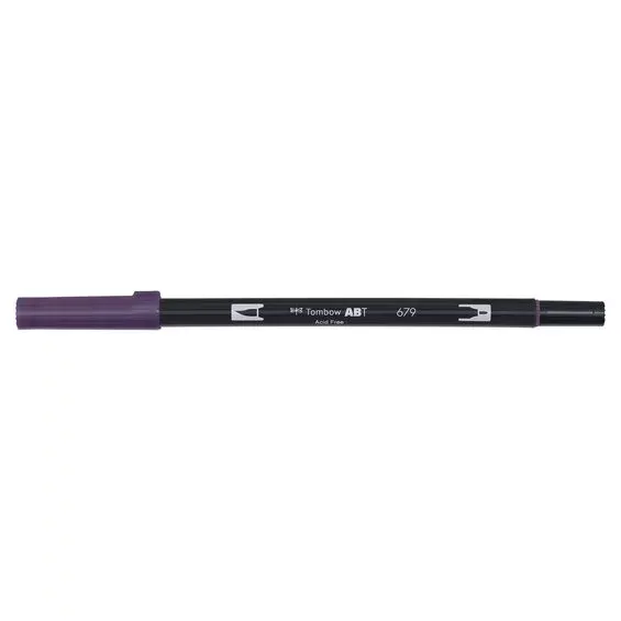 Kampanjpris Penselpenna Tombow ABT Dual Brush Pen Dark Plum 679
