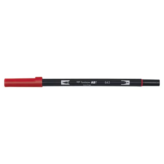 Penselpenna Tombow ABT Dual Brush Pen Carmine 845 Trygg betalning
