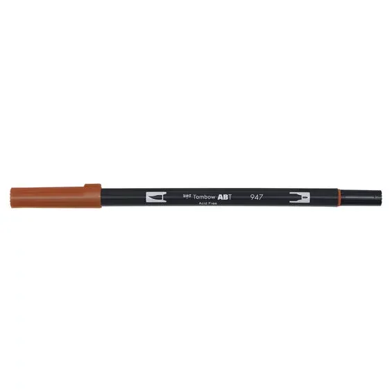 Penselpenna Tombow ABT Dual Brush Pen Burnt Sienna 947 Köp nu