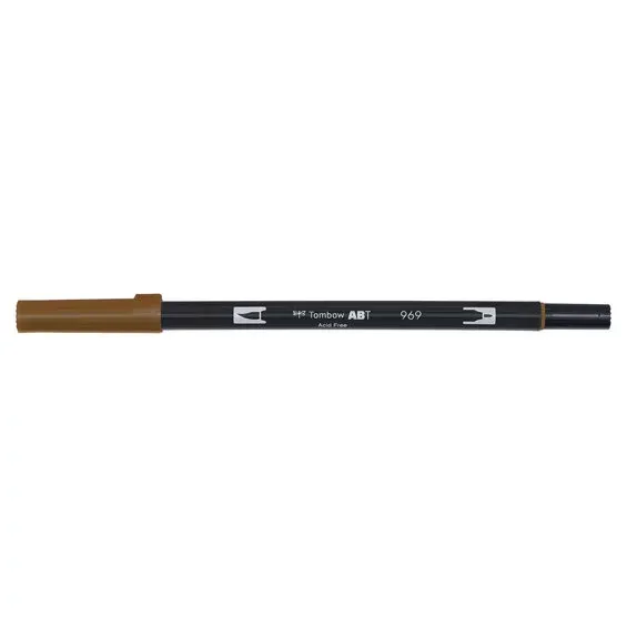 Penselpenna Tombow ABT Dual Brush Pen Chocolate 969 Erbjudandepris