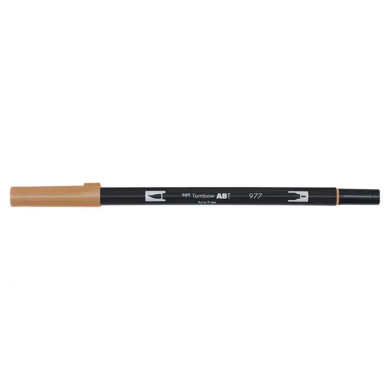 Penselpenna Tombow ABT Dual Brush Pen Saddle Brown 977 Beställ nu