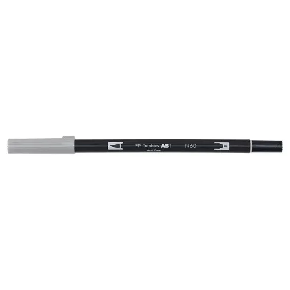 Penselpenna Tombow ABT Dual Brush Pen Cool Gray 6 60 Nyhet