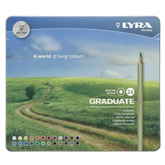 Säker betalning Lyra Graduate Färgpennor 24p