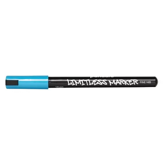 Begränsat erbjudande Limitless Marker S Teal blue B118 – Fin spets Ø1 mm