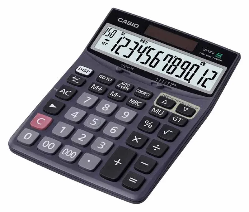 Begränsad tid Räknare Casio DJ-120D Plus