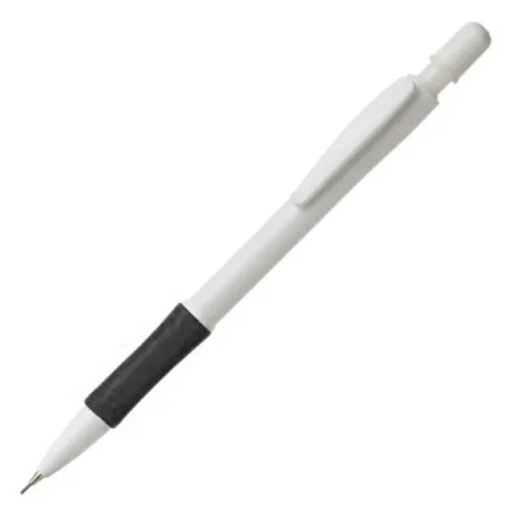 Snabb leverans Stiftpenna LP-07 med grepp av gummi 0,7mm vit