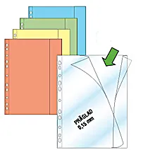 Patentmapp A4 präglad 0,15mm Copy Safe gul Säker betalning
